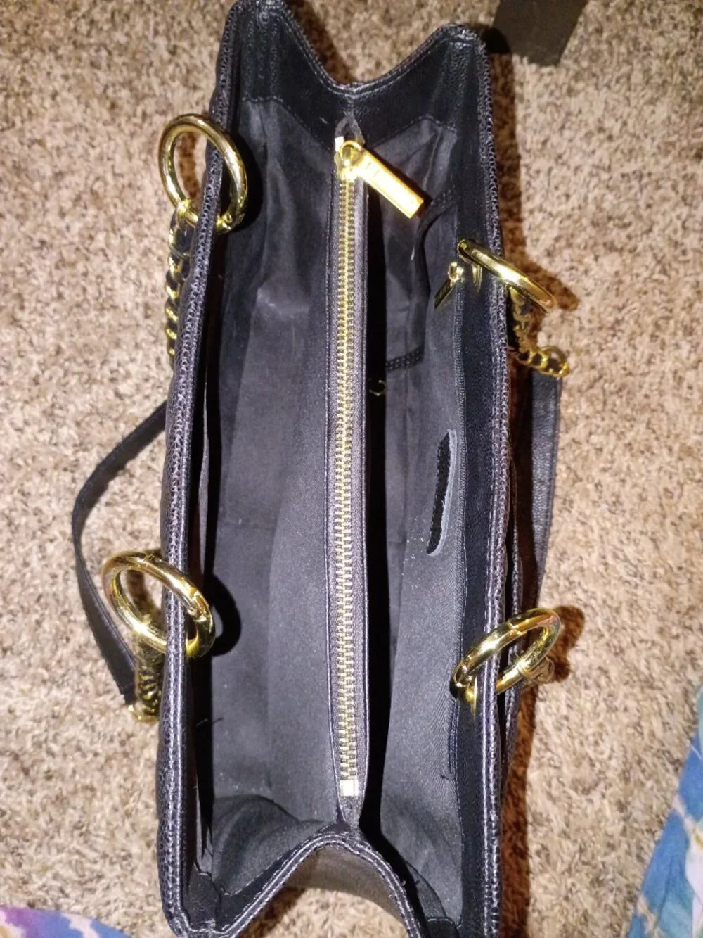 Authentic CHANEL discontinued gst black caviar leather with gold hardware